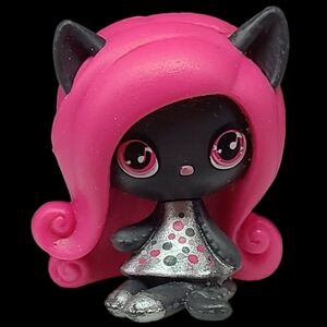 2015 MONSTER HIGH MINIS SERIES 1 ORIGINAL GHOULS  "CATTY NOIR"  FIGURE - 1 1/2"